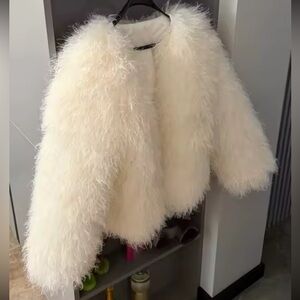 Mongolian Elegant Cream Coat